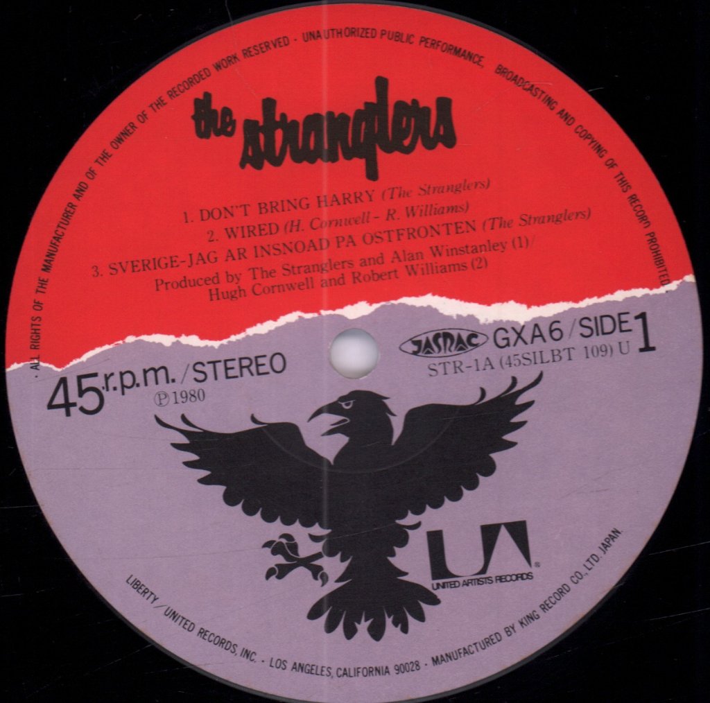 Stranglers - Don't Bring Harry - 12 Inch
