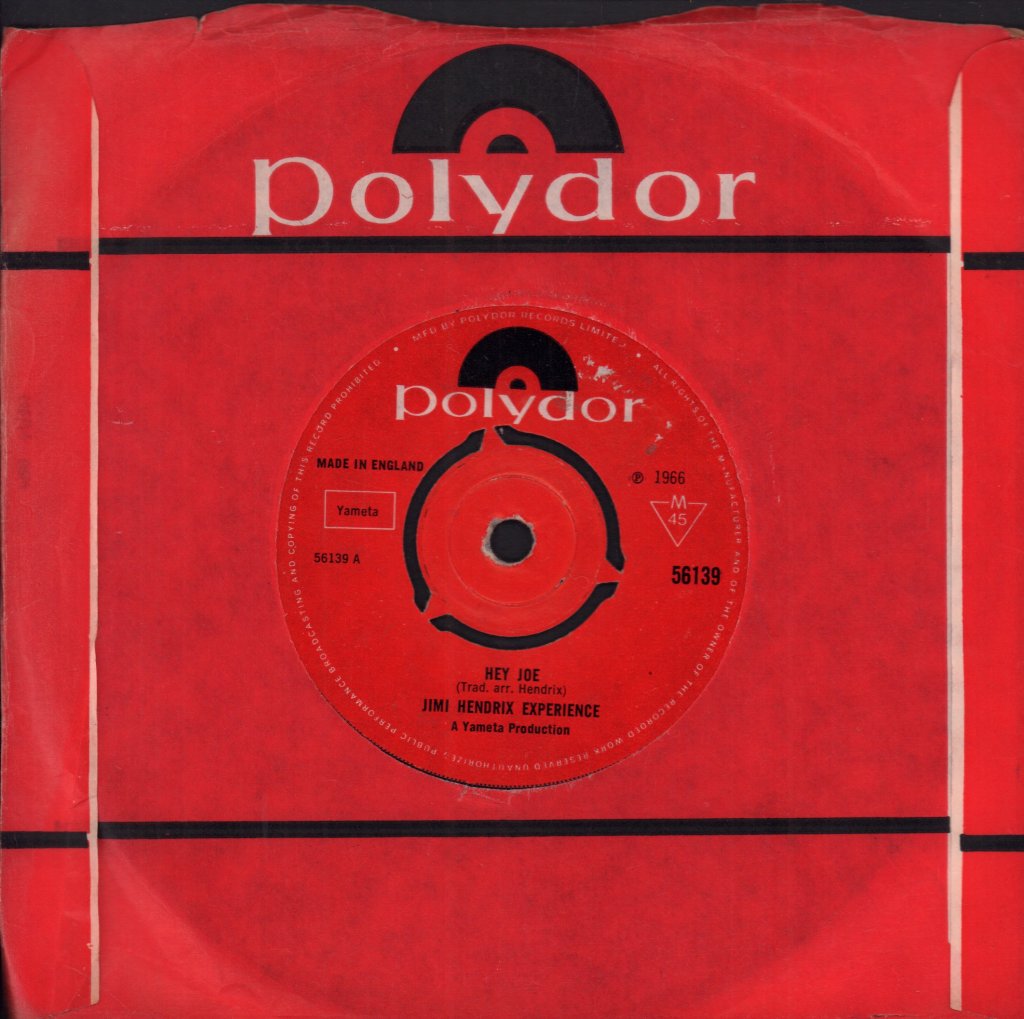 Jimi Hendrix Experience - Hey Joe - 7 Inch
