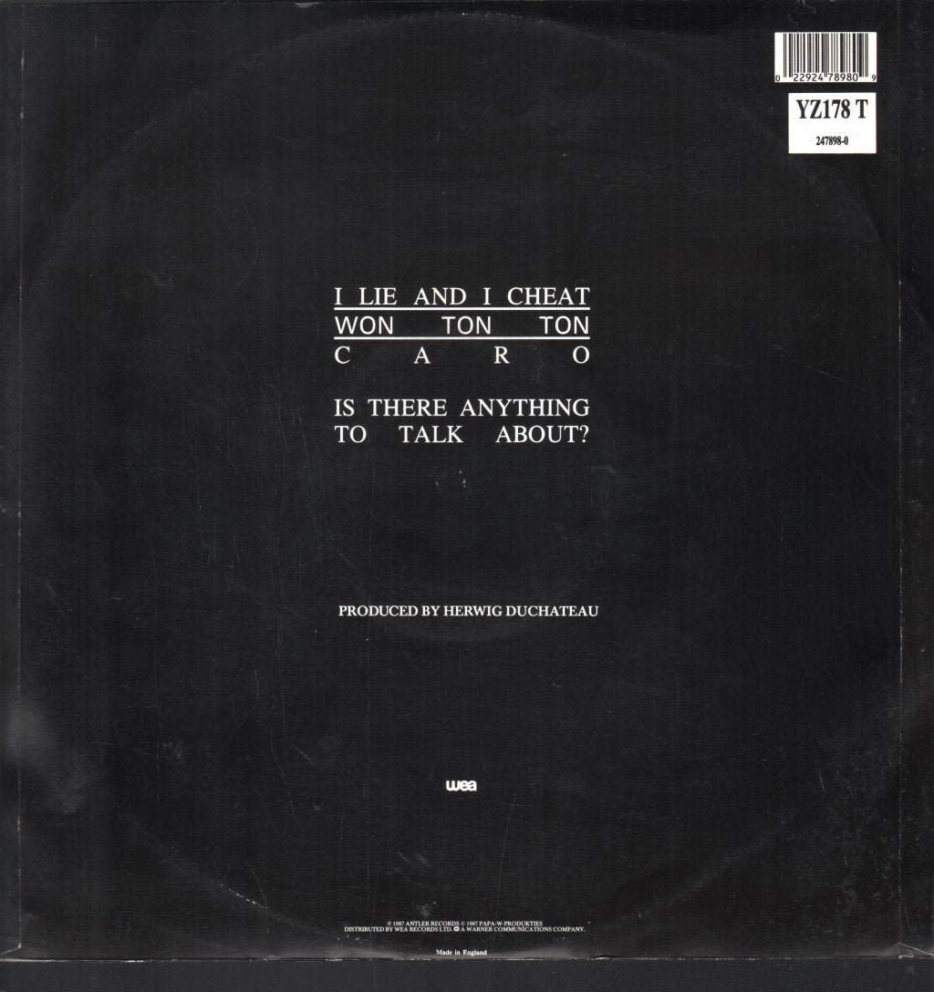 Won Ton Ton - I Lie And I Cheat - 12 Inch