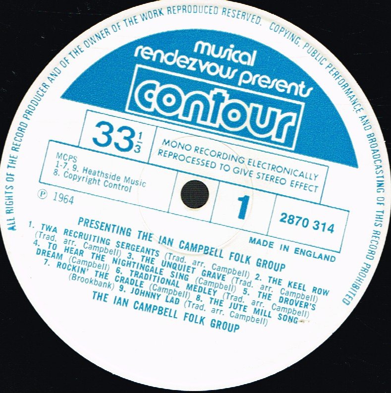 Ian Campbell Folk Group - Presenting - Lp