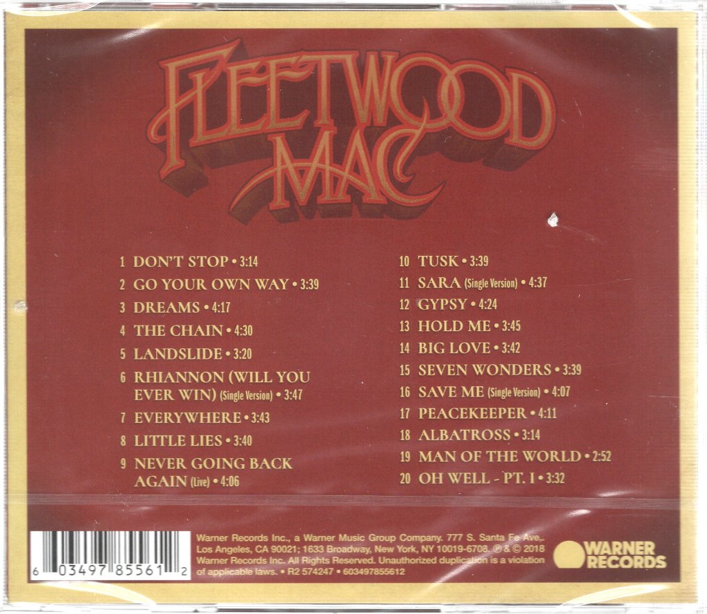 Fleetwood Mac - 50 Years - Don't Stop - Cd