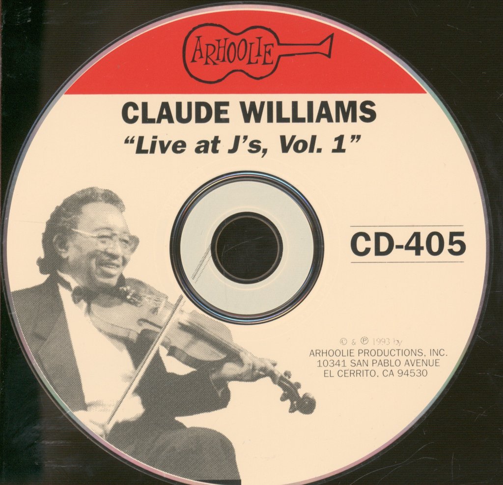 Claude Williams - Live At J's - Part 1 - Cd