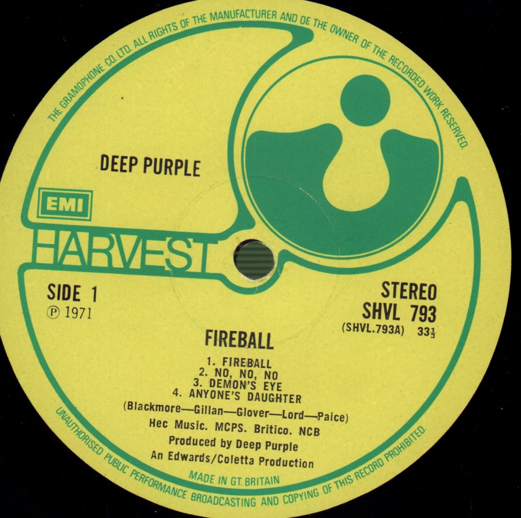 Deep Purple - Fireball - Lp