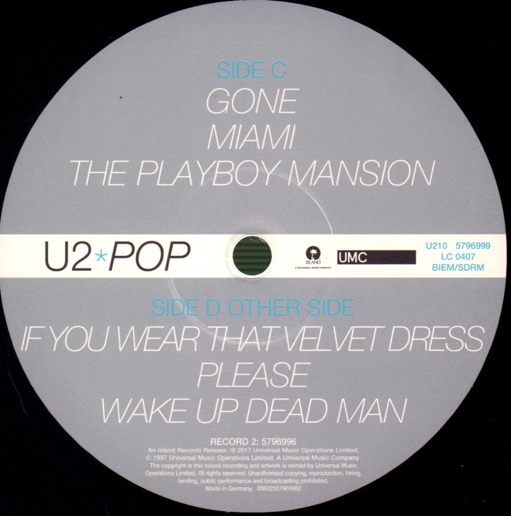 U2 - Pop - Double Lp