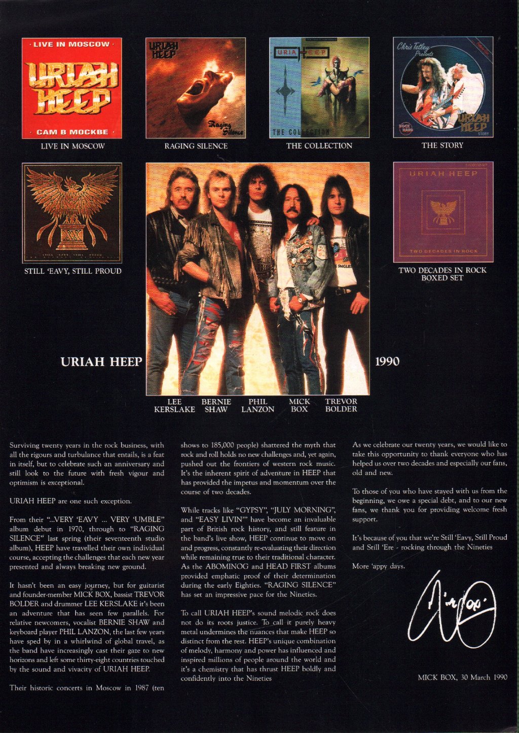 Uriah Heep - Still 'eavy, Still Proud (Two Decades Of Uriah Heep) - Lp