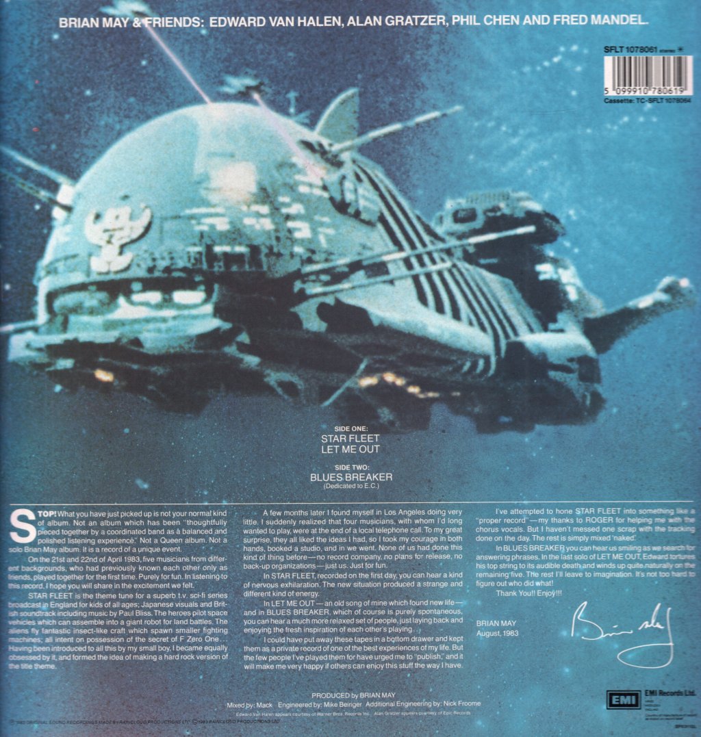 Brian May And Friends - Star Fleet - Lp