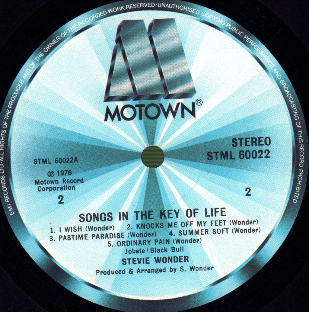 Stevie Wonder - Songs In The Key Of Life - Double Lp