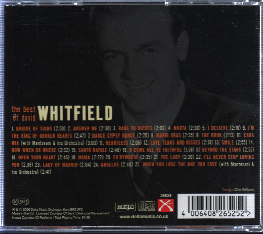 David Whitfield - Best Of - Cd