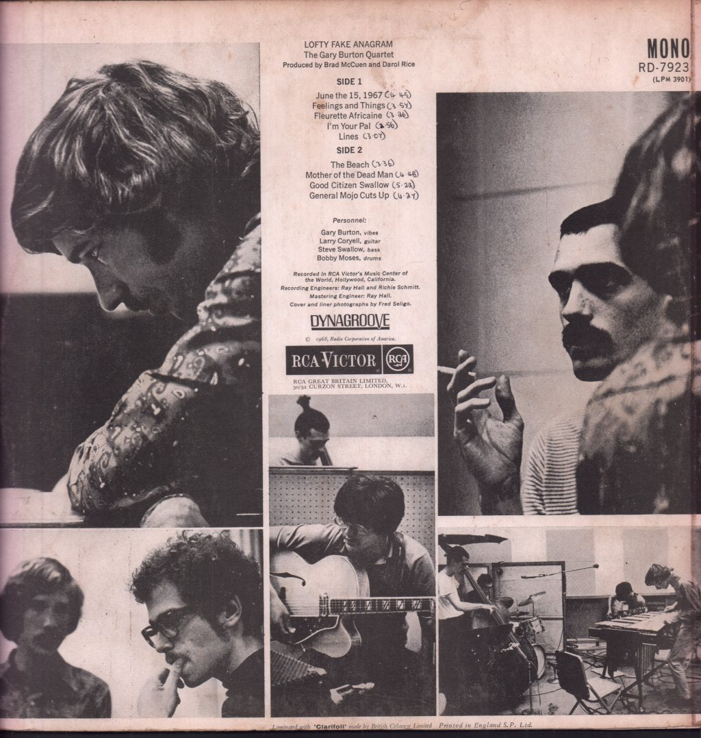 Gary Burton Quartet - Lofty Fake Anagram - Lp
