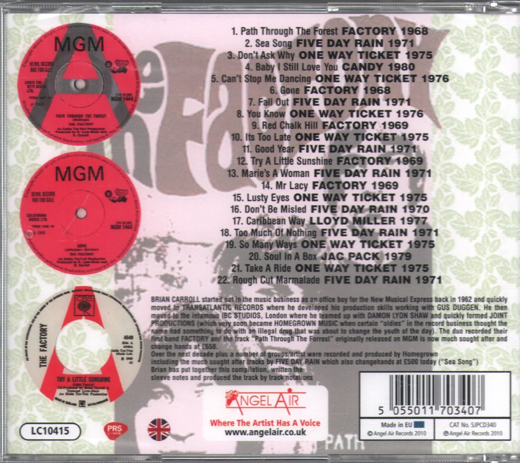 Various Artists - Best Of Homegrown Music 1968 to 1980 - Cd