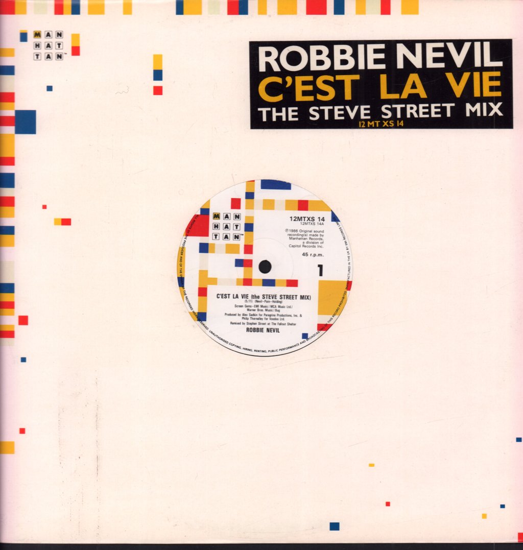 Robbie Nevil - C'est La Vie - 12 Inch