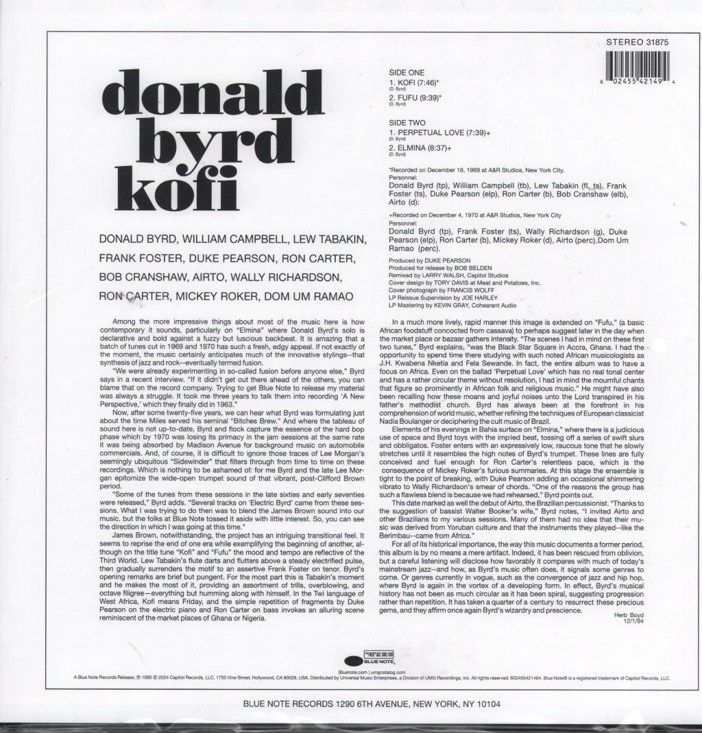 Donald Byrd - Kofi - Lp