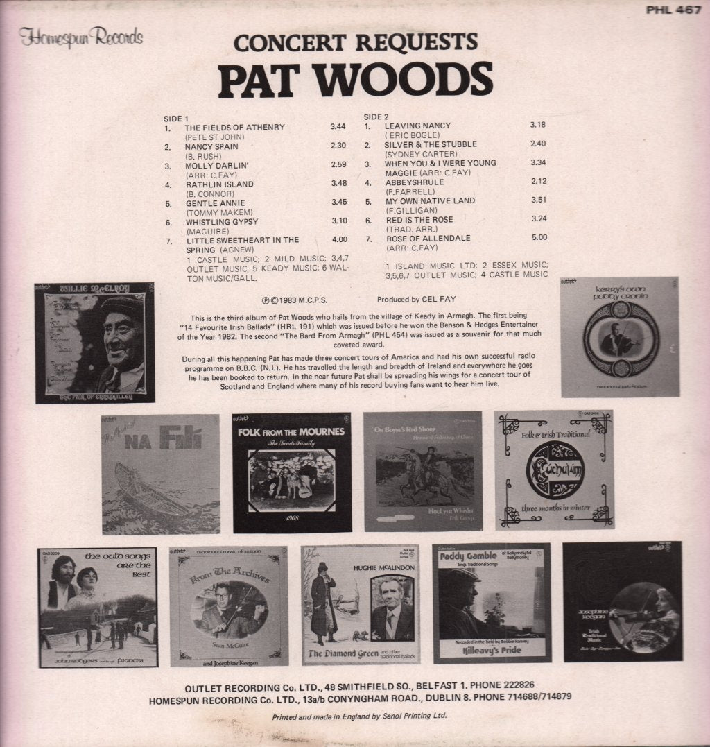 Pat Woods - Concert Requests - Lp