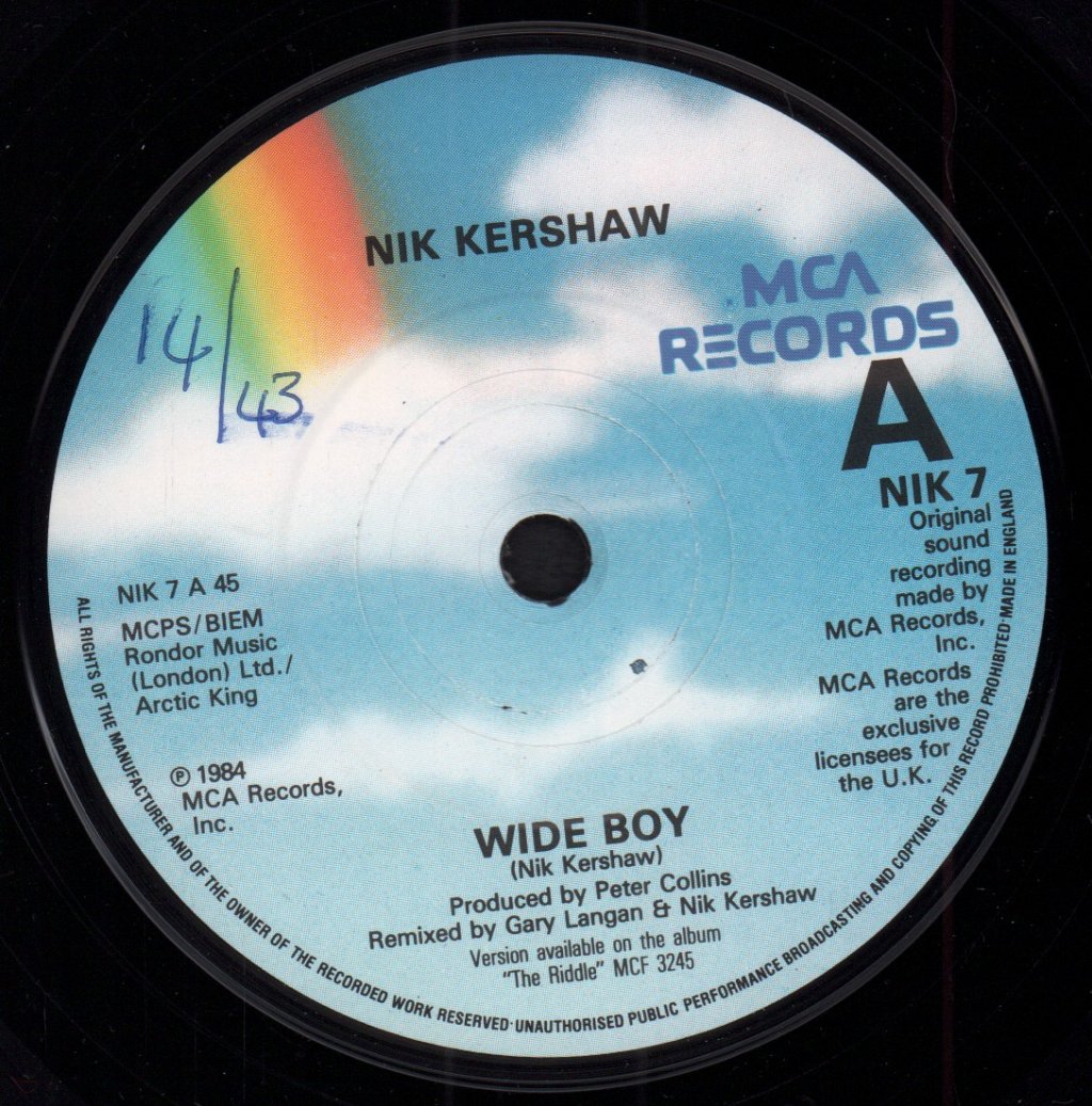 Nik Kershaw - Wide Boy - 7 Inch