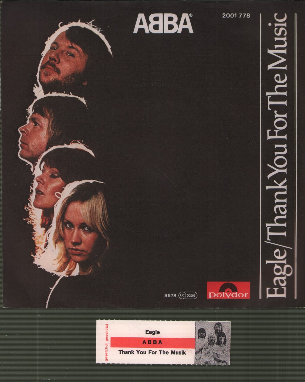 ABBA - Eagle / Thank You For The Music - 7 Inch