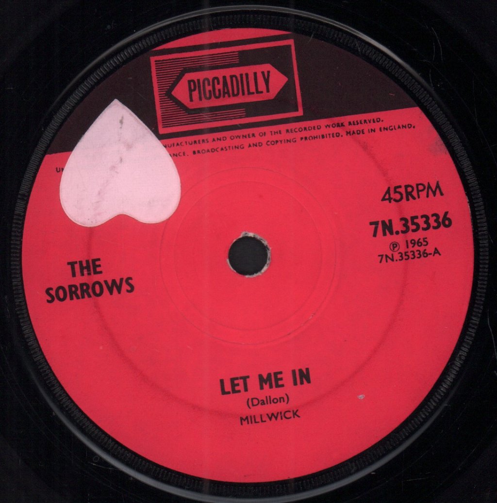 Sorrows (60'S Group) - Let Me In - 7 Inch
