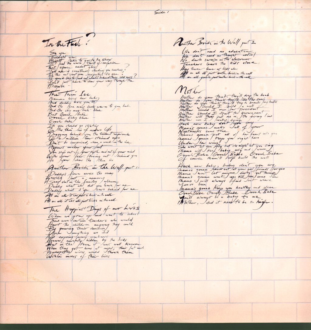 Pink Floyd - Wall - Double Lp