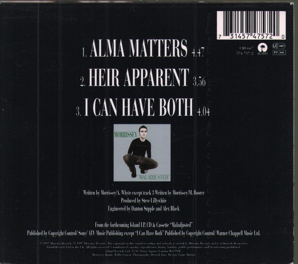 Morrissey - Alma Matters - Cd