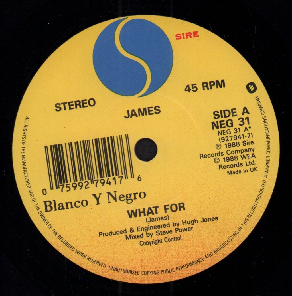 James - What For - 7 Inch