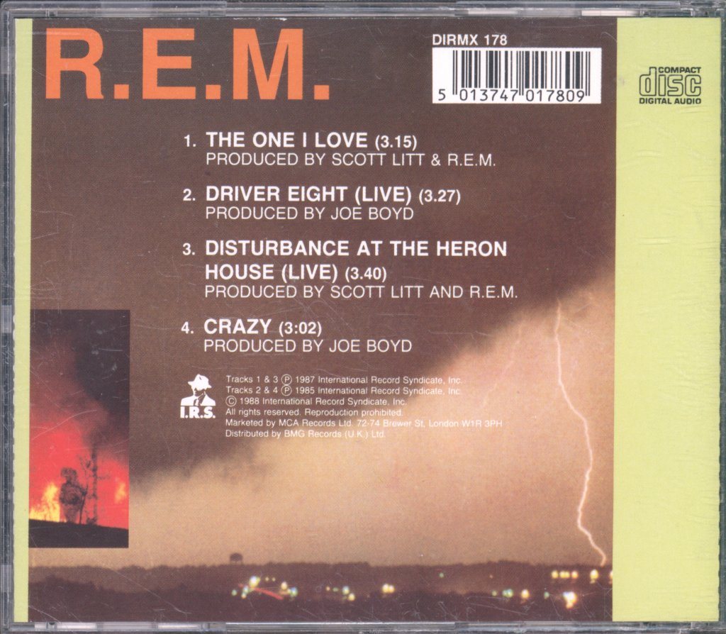 R.E.M. - One I Love - Cd