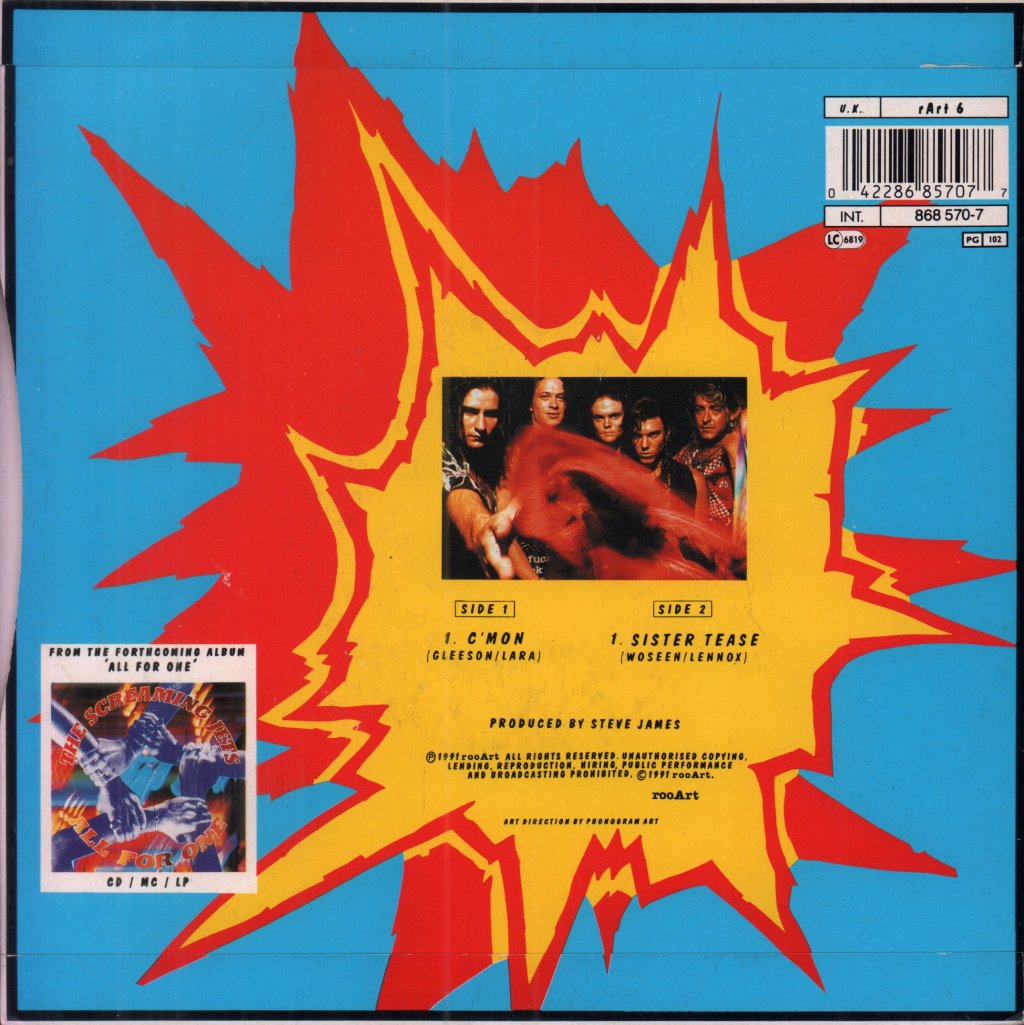 Screaming Jets - C'mon - 7 Inch