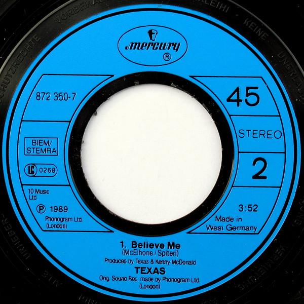 Texas - I Don't Want A Lover - 7 Inch