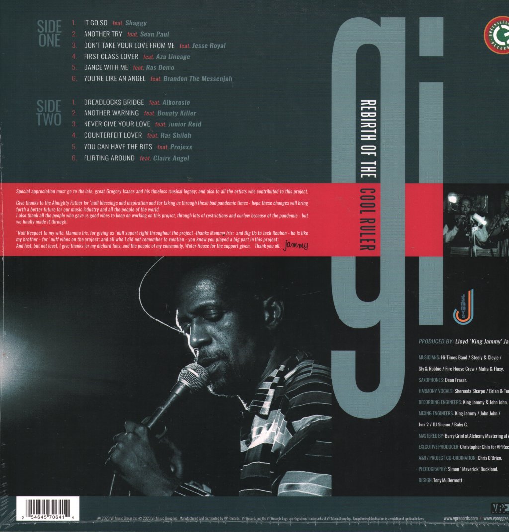 Gregory Isaacs - Rebirth of the Cool Ruler - Lp