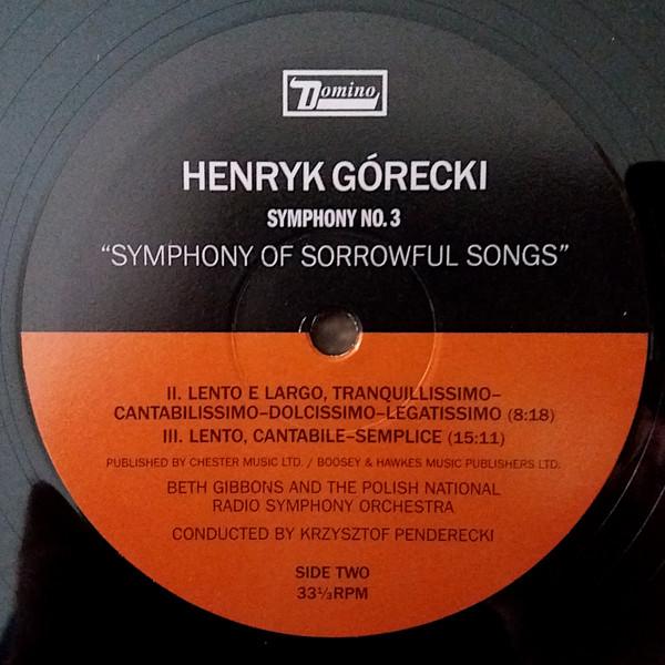 Beth Gibbons and the polish national radio symphony orchestra - gorecki Symphony No. 3 Symphony Of Sorrowful Songs Op. 36 - Lp