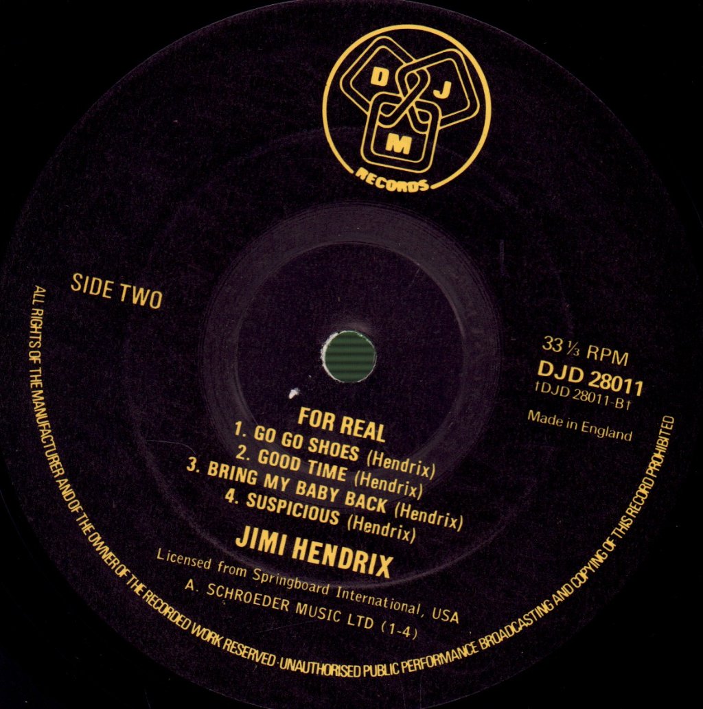 Jimi Hendrix - For Real! - Double Lp