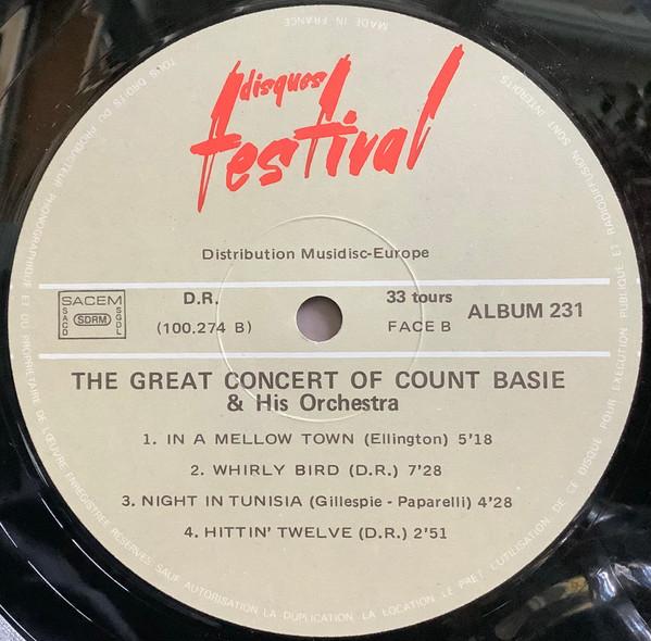 Count Basie Orchestra - Great Concert Of Count Basie And His Orchestra - Double Lp