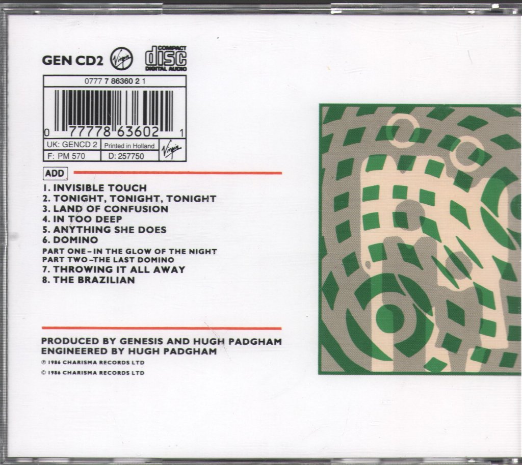 Genesis - Invisible Touch - Cd