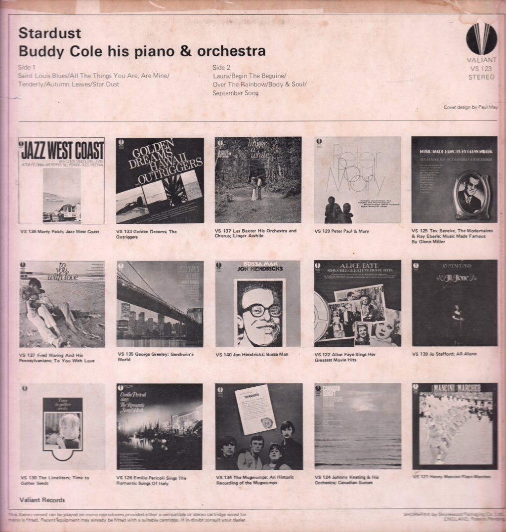 Buddy Cole - Star Dust - Lp
