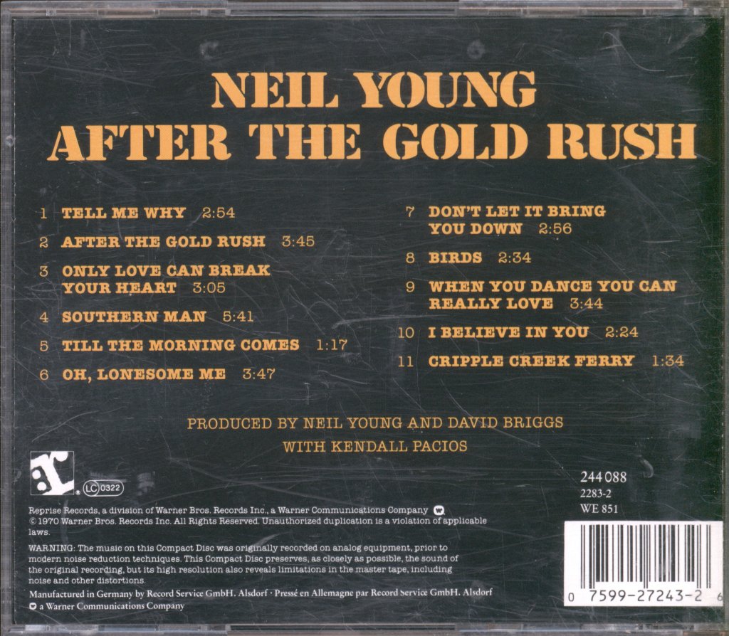 Neil Young - After The Gold Rush - Cd