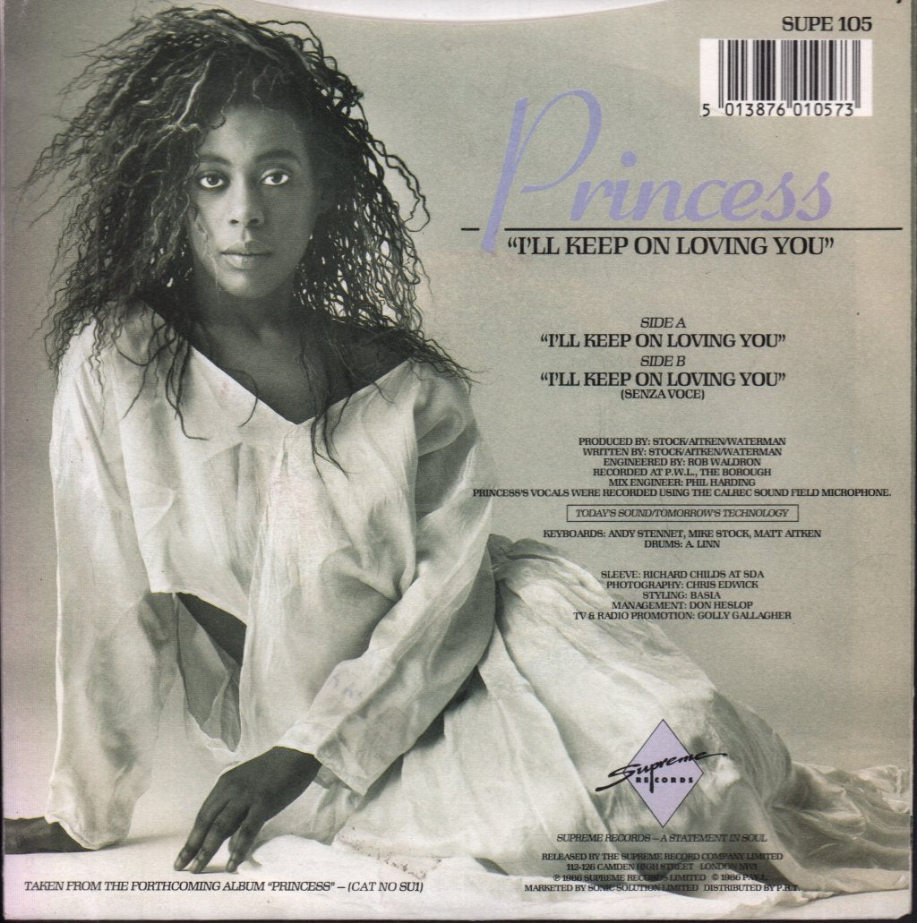 Princess - I'll Keep On Loving You - 7 Inch
