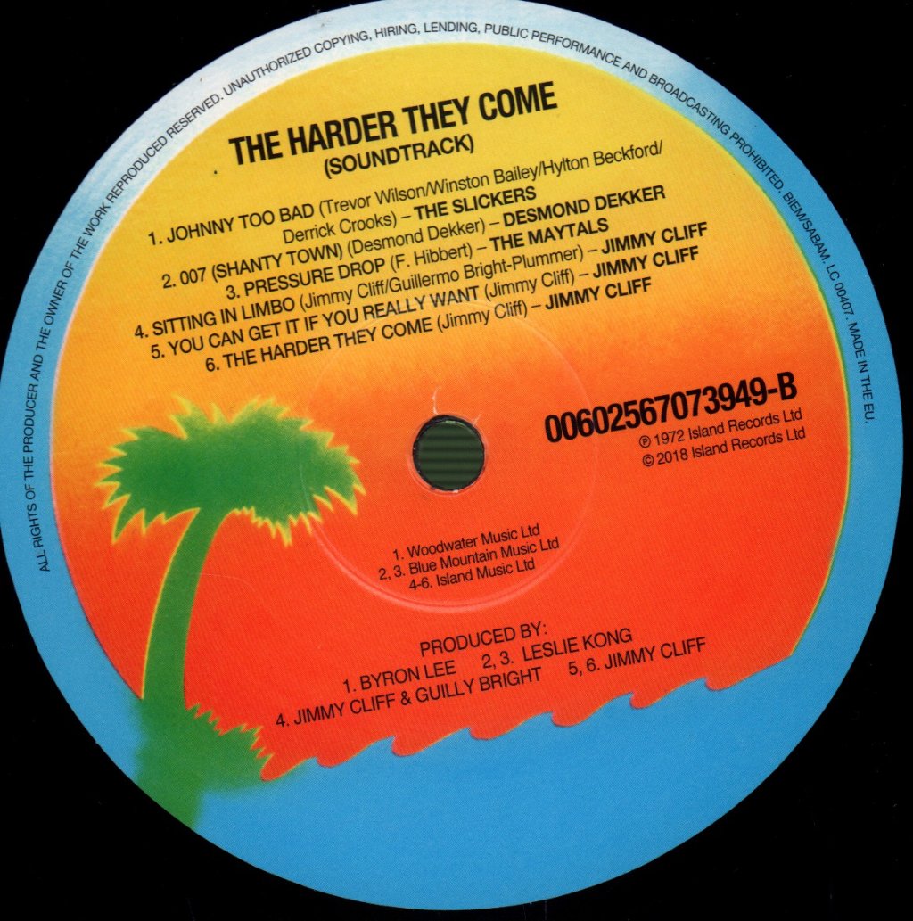 Various Artists - Harder They Come (Original Soundtrack Recording) - Lp