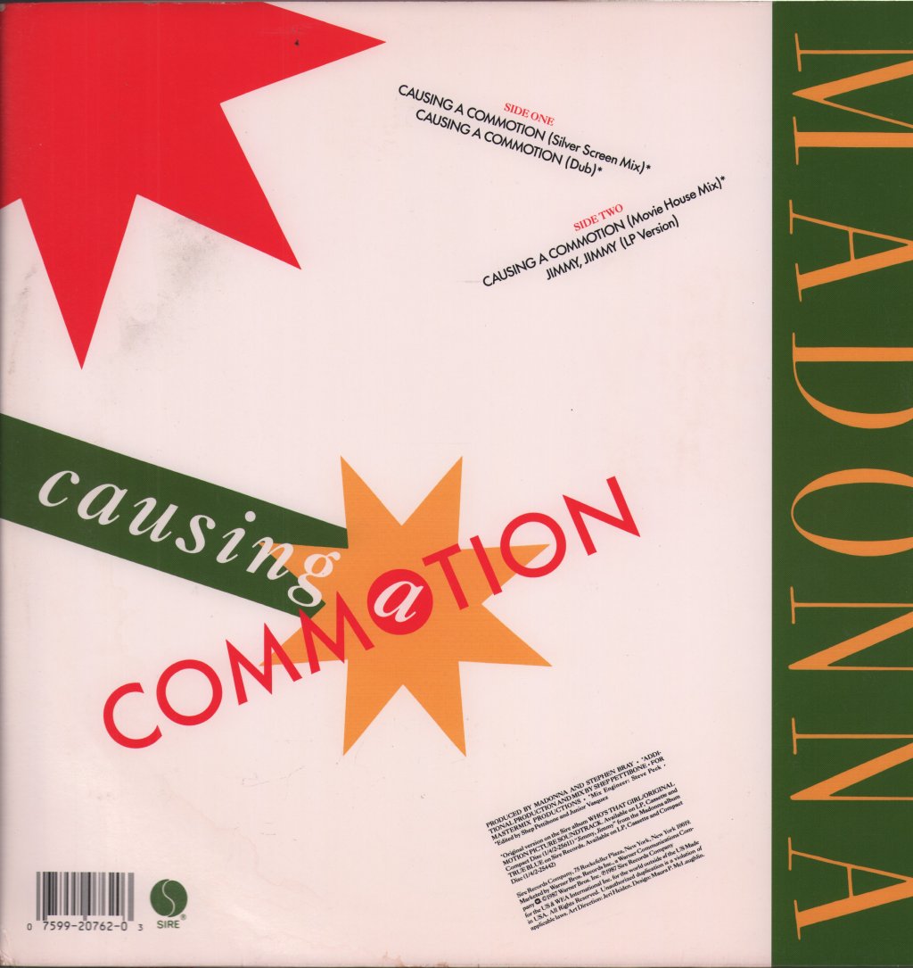 Madonna - Causing A Commotion - 12 Inch
