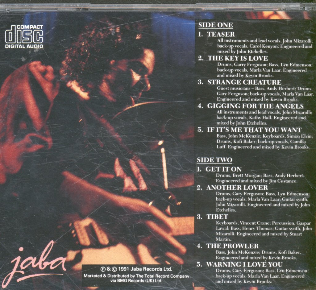 John Mizarolli - Gigging For The Angels - Cd