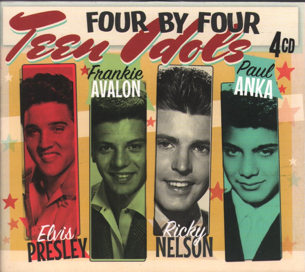 Elvis Presley, Frankie Avalon, Ricky Nelson, Paul Anka - Four By Four  Teen Idols - Cd Set