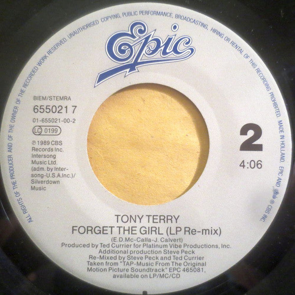 Tony Terry - Forget The Girl - 7 Inch