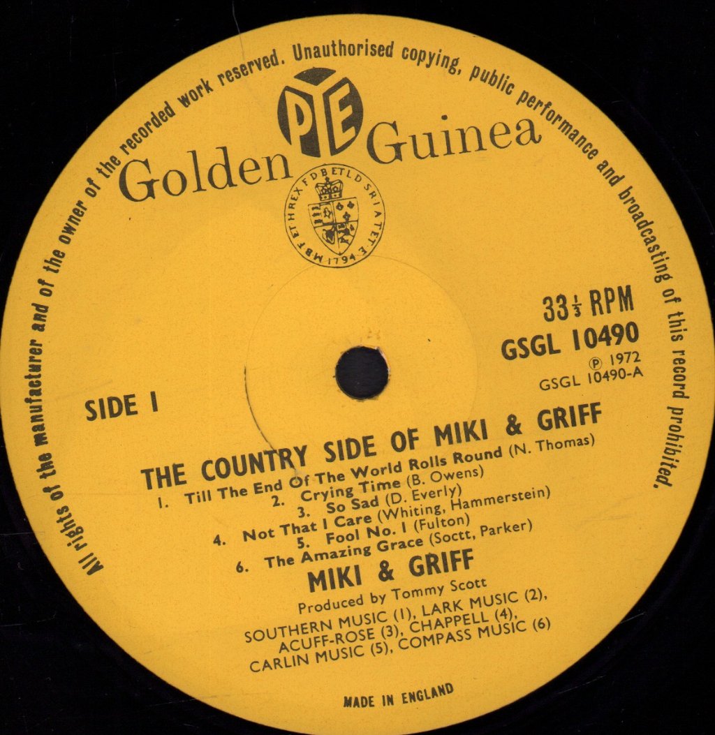 Miki And Griff - Country Side Of - Lp