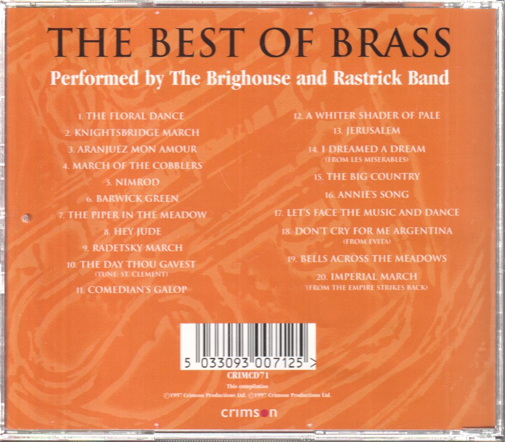 Brighouse And Rastrick Brass Band - Best Of Brass - Cd