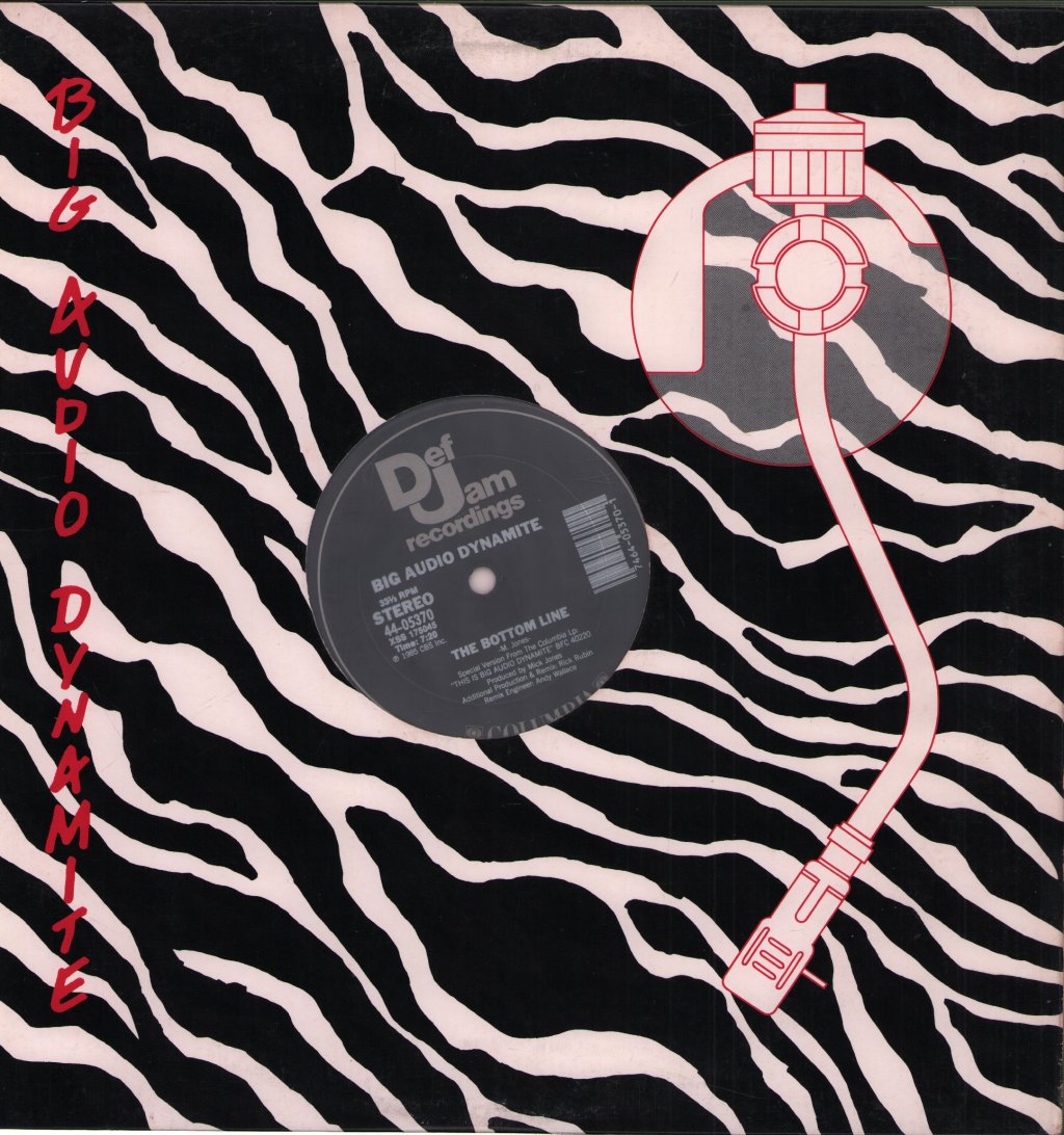 Big Audio Dynamite - Bad B/W The Bottom Line - 12 Inch