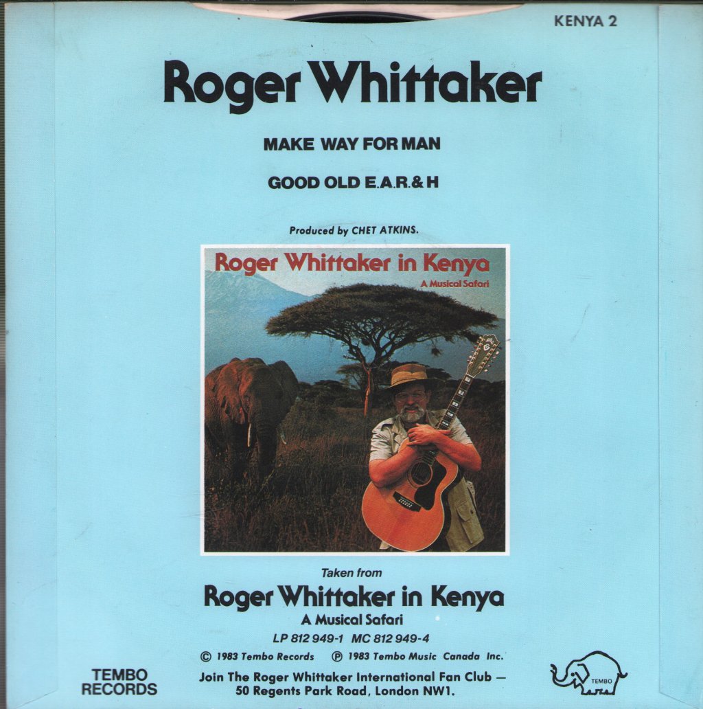Roger Whittaker - Roger Whittaker In Kenya - 7 Inch