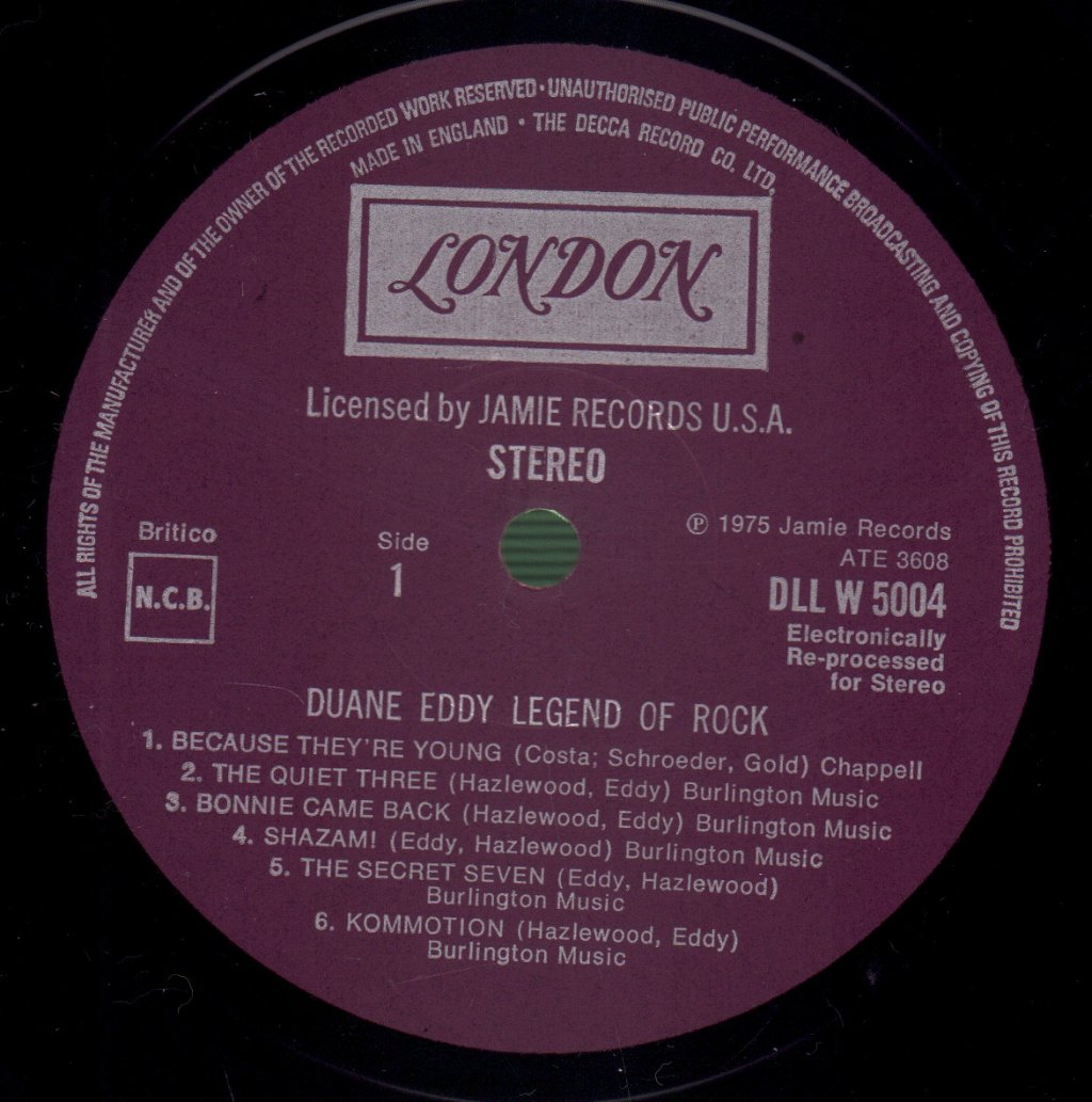 Duane Eddy - Legend Of Rock - Double Lp