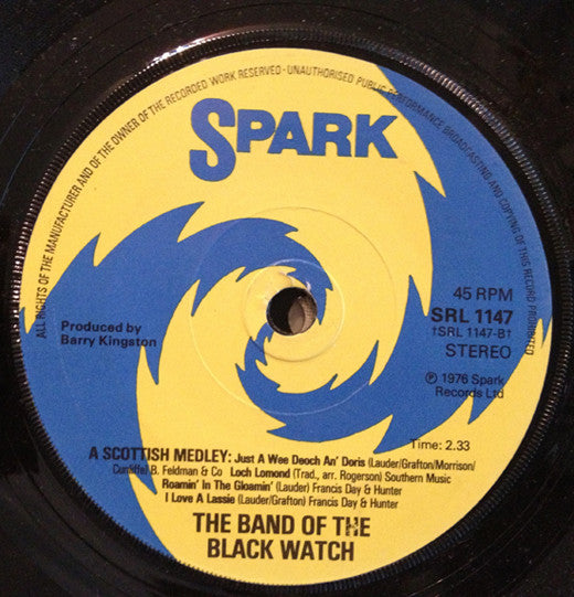 Band Of The Black Watch - White Christmas - 7 Inch