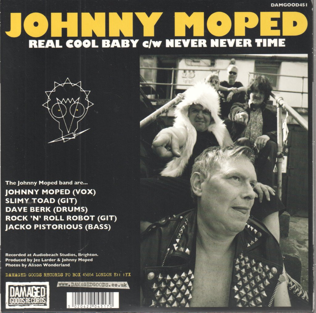 Johnny Moped - Real Cool Baby - 7 Inch