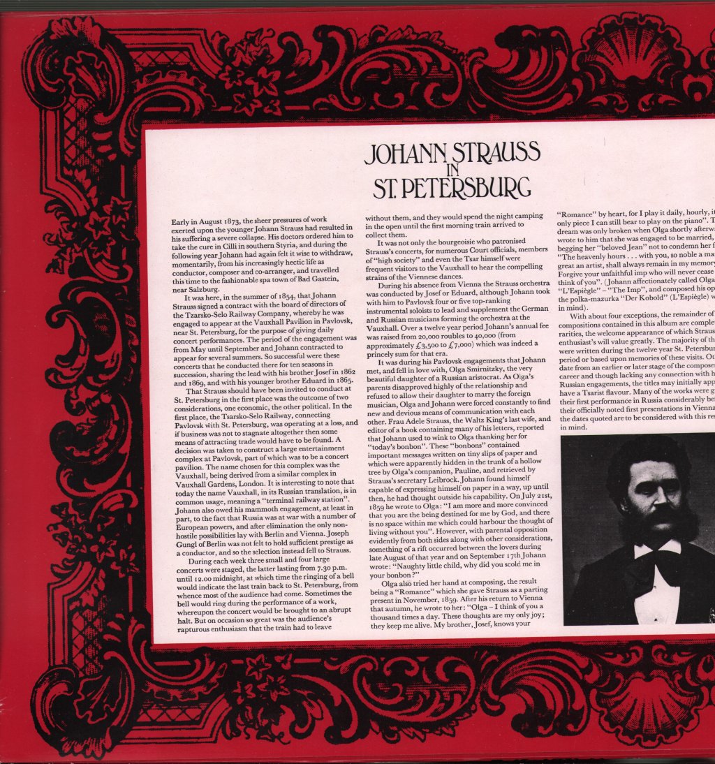 Robert Stolz / Berlin Symphony Orchestra - Johann Strauss In St. Petersburg - Double Lp