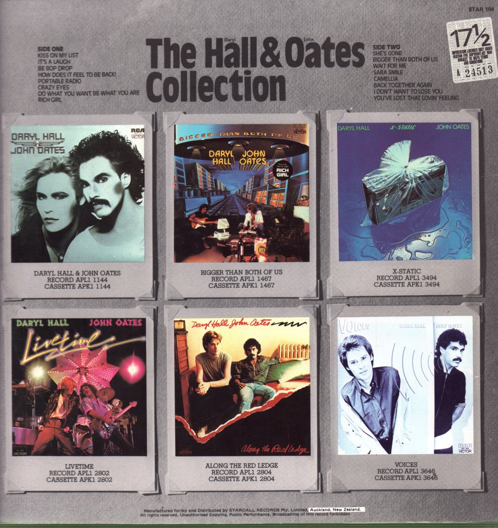 Hall And Oates - Collection - Lp