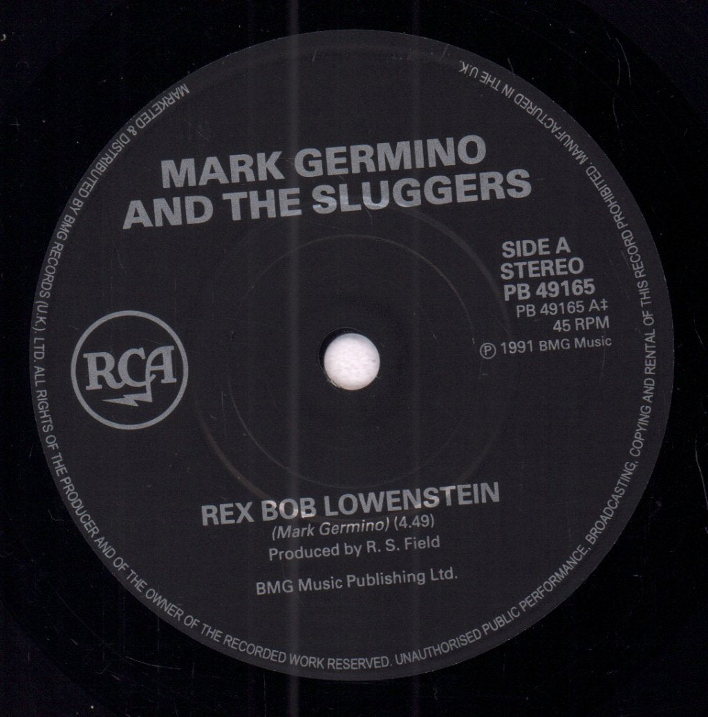 Mark Germino And The Sluggers - Rex Bob Lowenstein - 7 Inch