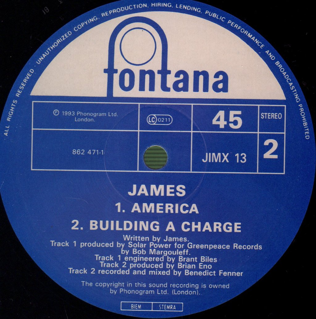 James - Sometimes - 12 Inch